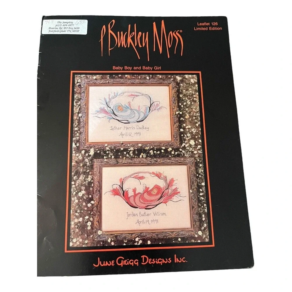 Vtg Cross Stitch Patterns‎ Lot of 5 Border Ballet Hummingbird Home & Baby VGC